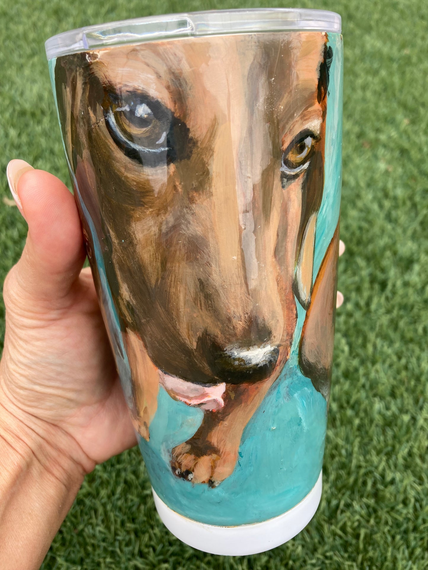 Custom 18 ounce Pet Tumbler with Lid